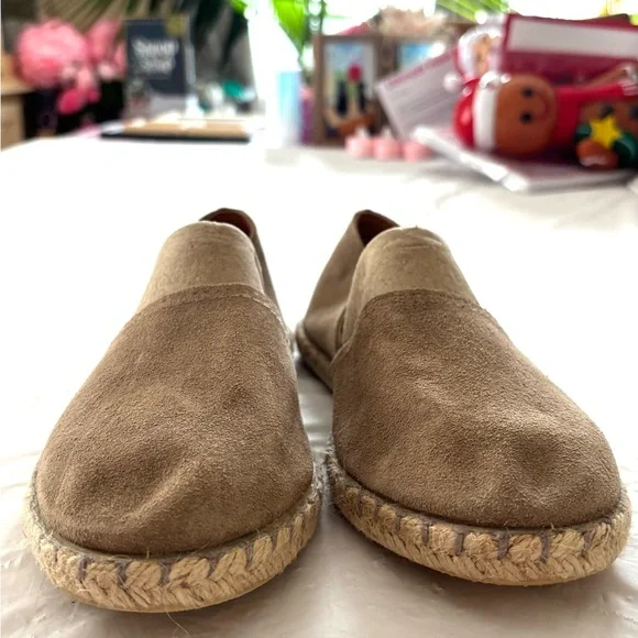 NWT Verbenas Tan Brown Espadrille Leather Loafers SZ 7.5 - Picture 5 of 12